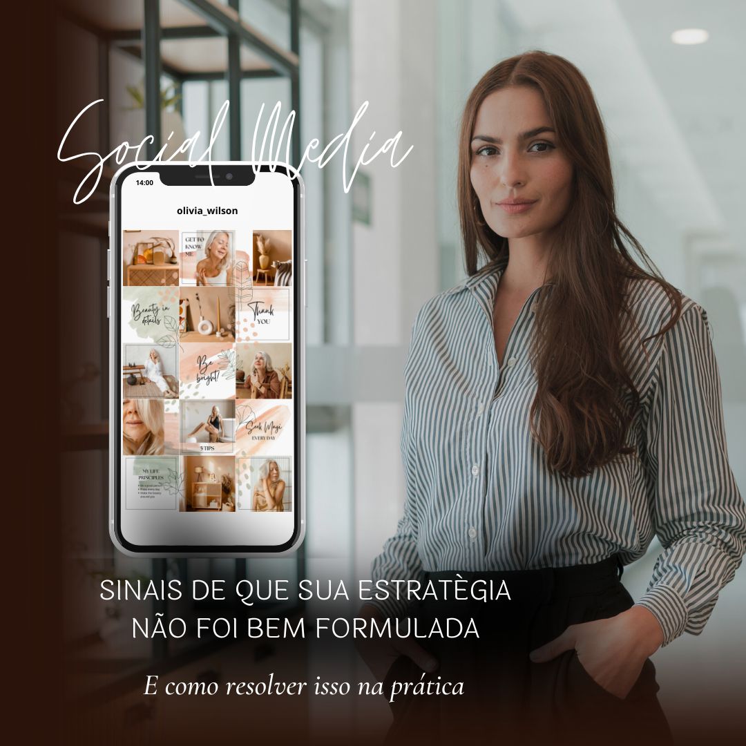 Post do Instagram social media sobre estratégia moderno e ousado fotográfico